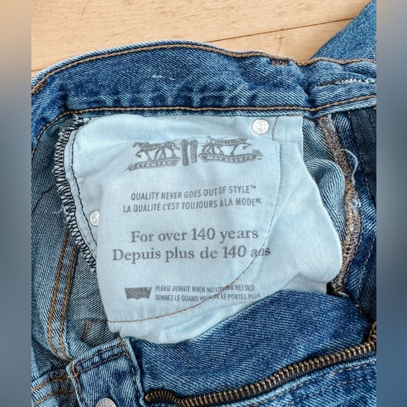 Levi 516 - Jeans Straight Fit - Medium to Dark Wash Denim - Size 30x30 - Picture 6 of 10